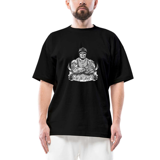 GTA All The Street Tattooed Man Oversize Siyah Tişört