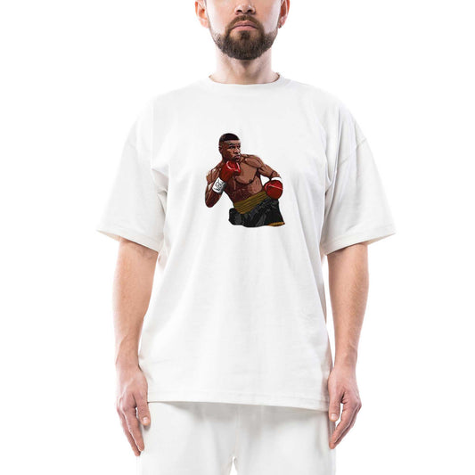 Mike Tyson WBC Fight Oversize Beyaz Tişört