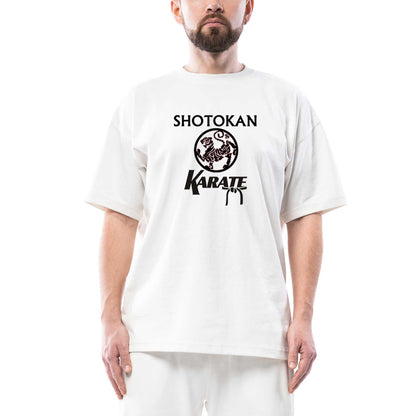 Shotokan Karate Logo Oversize Beyaz Tişört