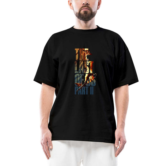The Last Of Us 2 Butterfly Oversize Siyah Tişört