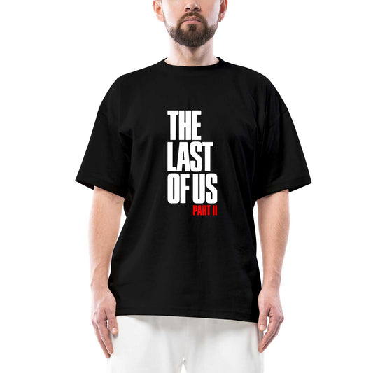 The Last Of Us Part 2 Yazı Oversize Siyah Tişört