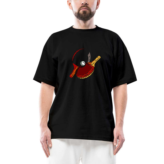 Ping Pong Classic Oversize Siyah Tişört