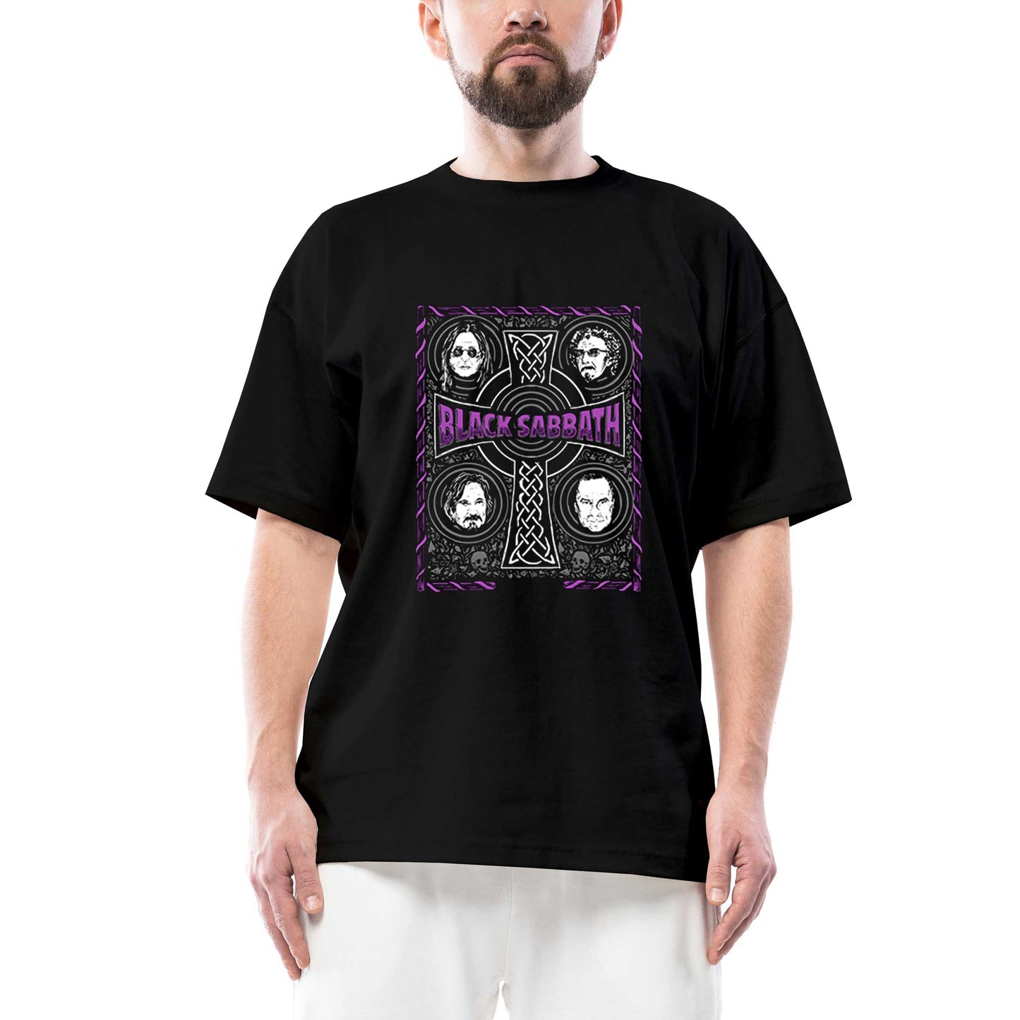 Black Sabbath The Complete History Oversize Siyah Tişört