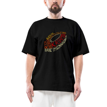 Led Zeppelin Songs Classic Oversize Siyah Tişört