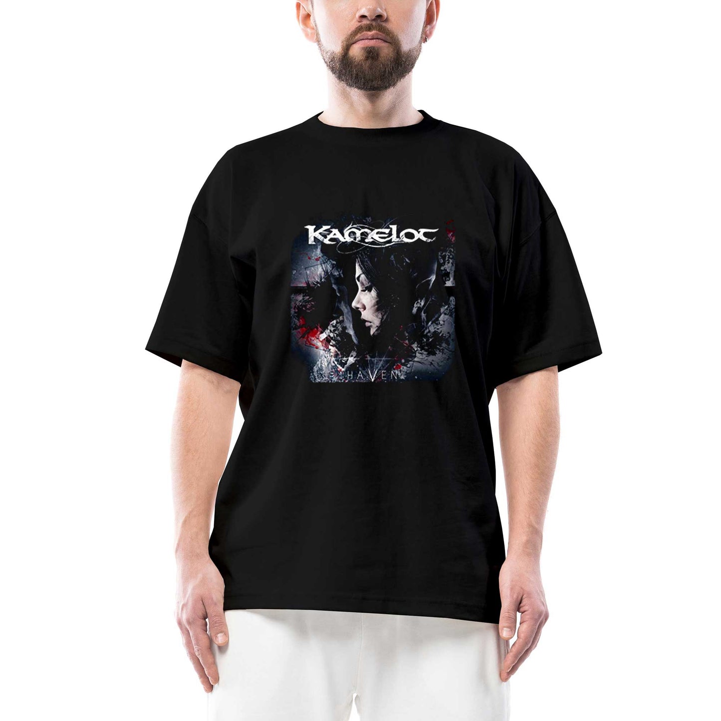 Kamelot Haven Oversize Siyah Tişört