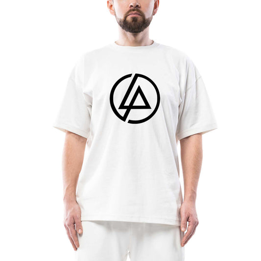 Linkin Park Classic Logo Oversize Beyaz Tişört