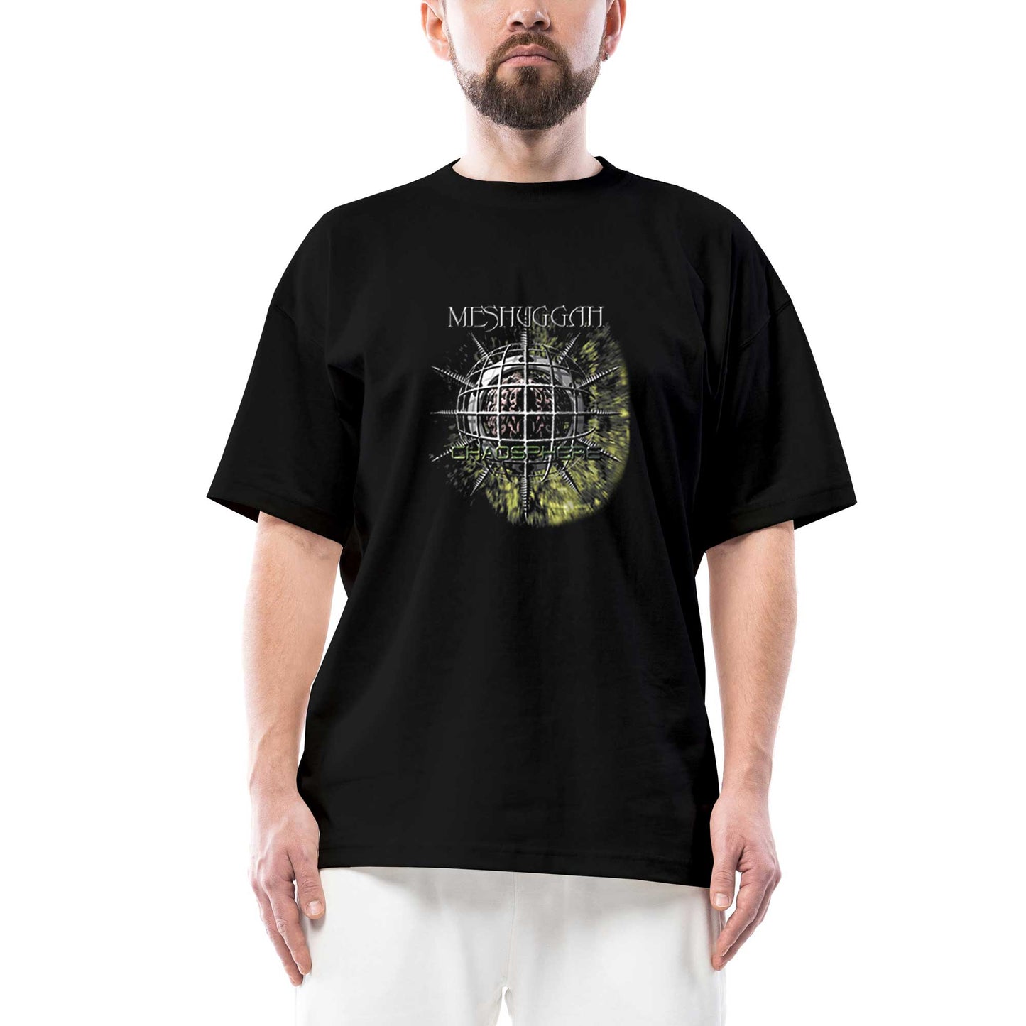 Meshuggah Catch Thirtythree Born in Dissonance Oversize Siyah Tişört