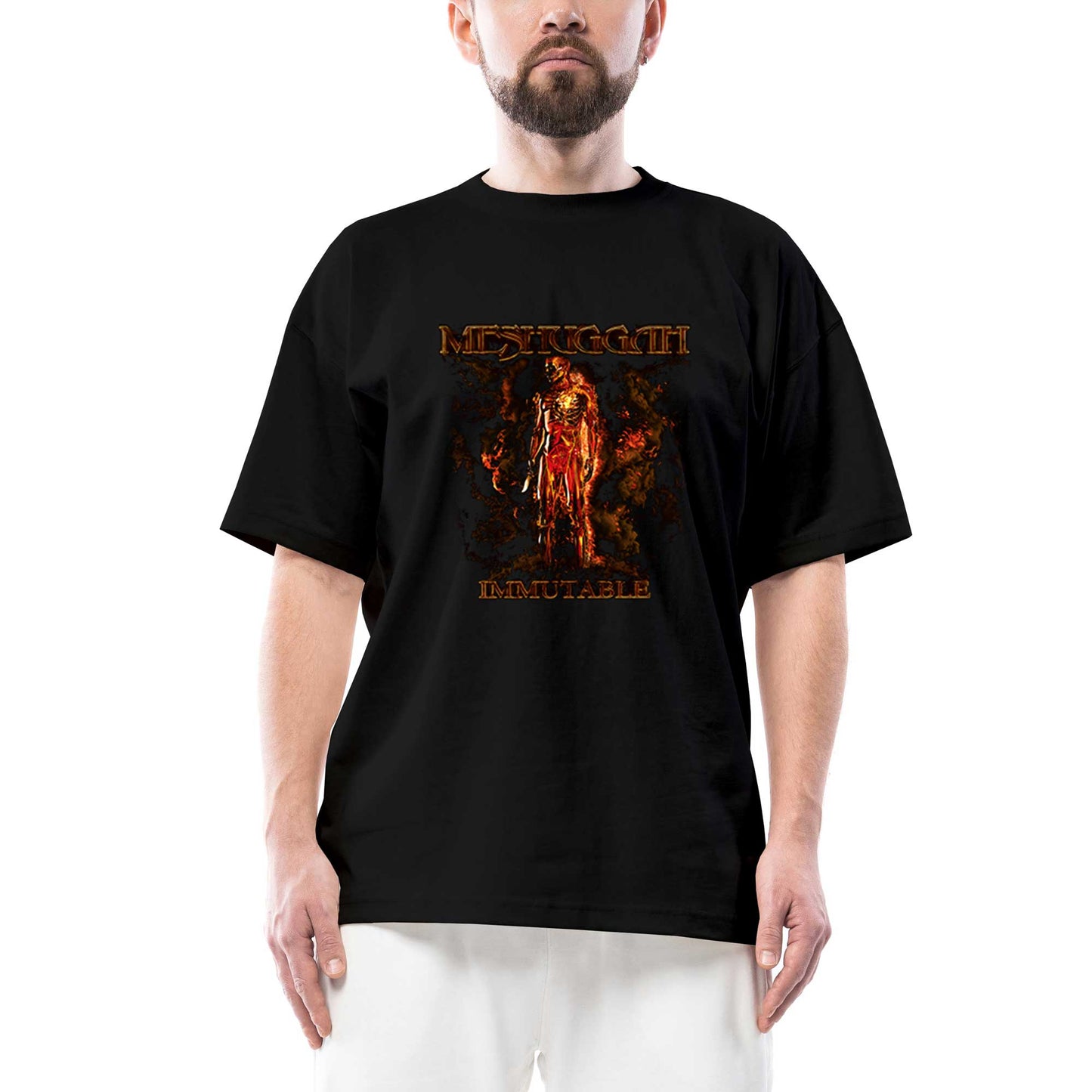 Meshuggah Immutable Oversize Siyah Tişört