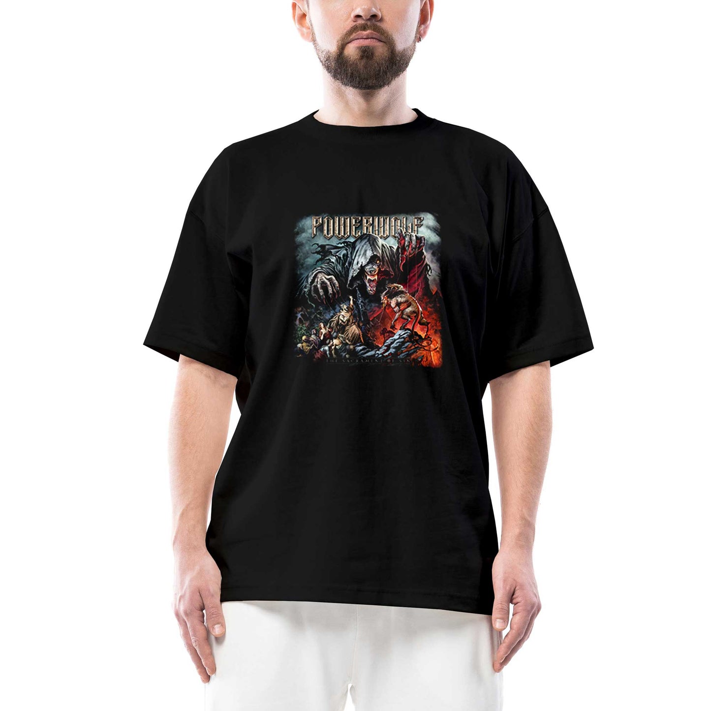 Powerwolf The Sacrament of Sin Oversize Siyah Tişört