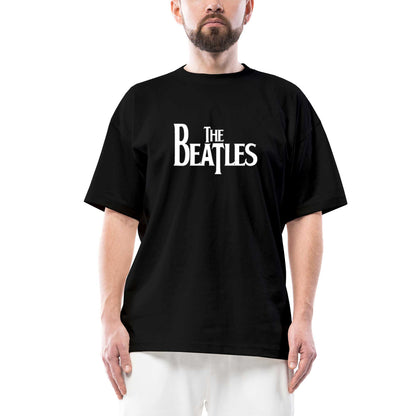 The Beatles Logo Oversize Siyah Tişört