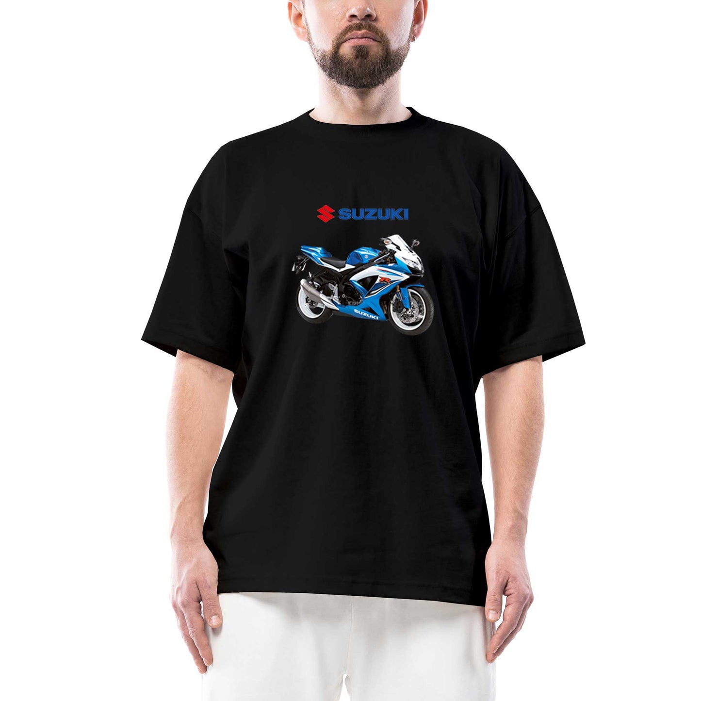Suzuki GSX R600 Oversize Siyah Tişört