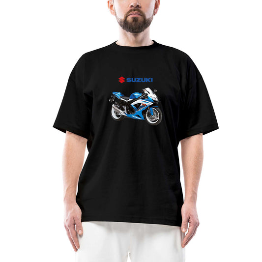 Suzuki GSX R600 Oversize Siyah Tişört