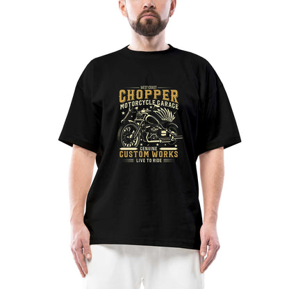 West Coast Chopper Motorcycle Oversize Siyah Tişört