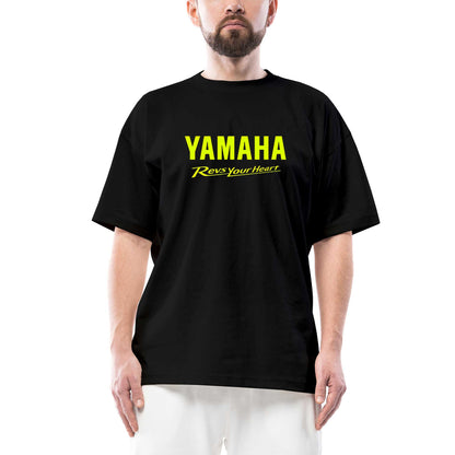 Yamaha Revs Your Heart Oversize Siyah Tişört