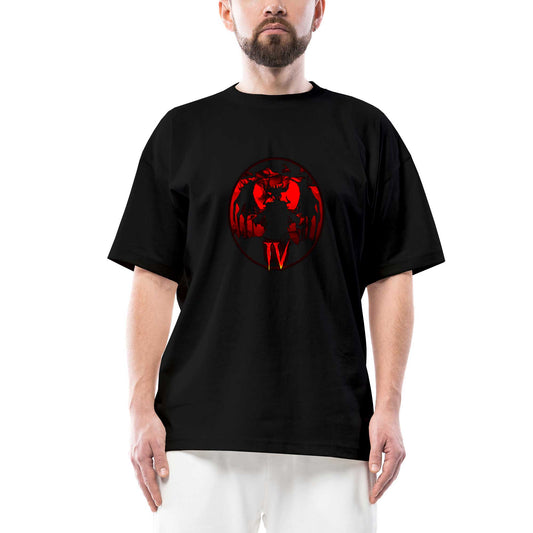 Diablo IV Lilith is Waiting Oversize Siyah Tişört