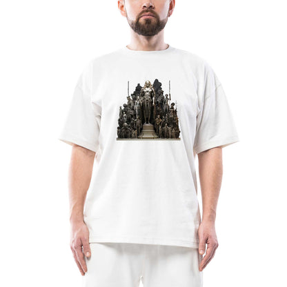 Human History Oversize Beyaz Tişört
