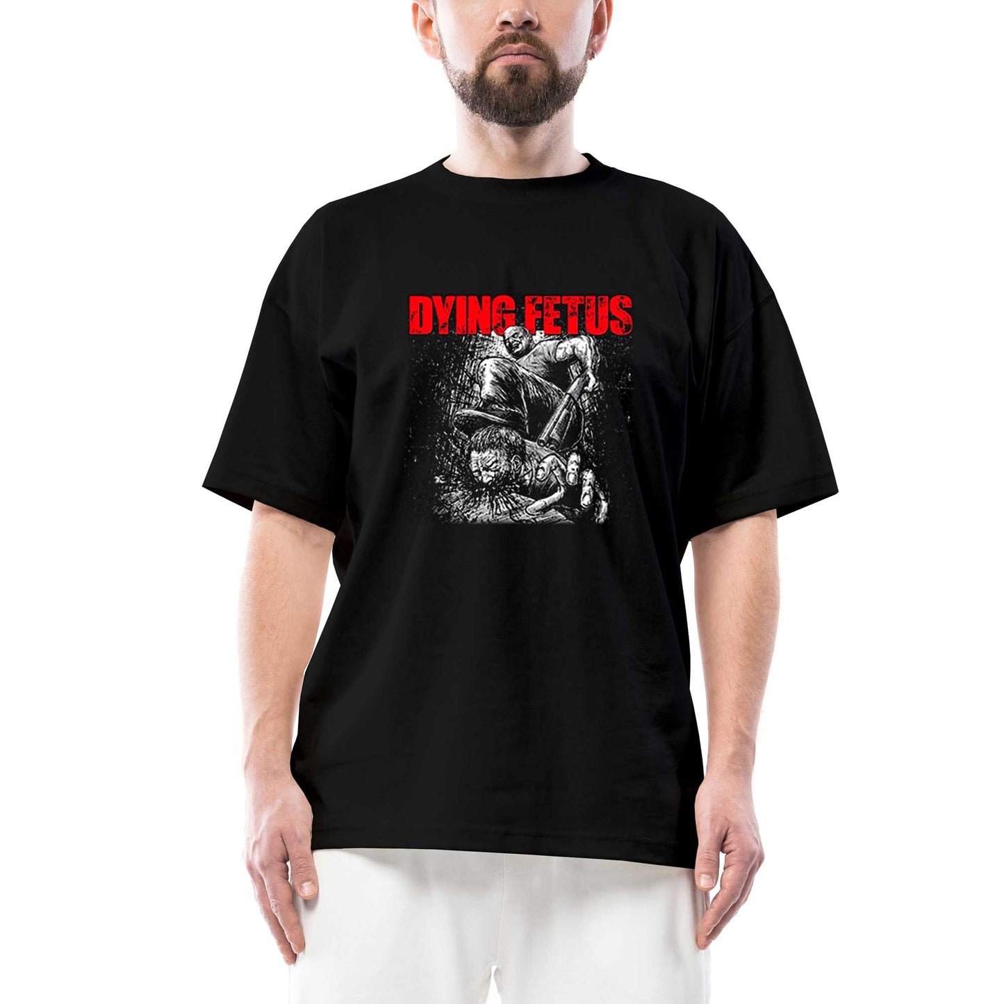 Dying Fetus Descend into Depravity Oversize Siyah Tişört