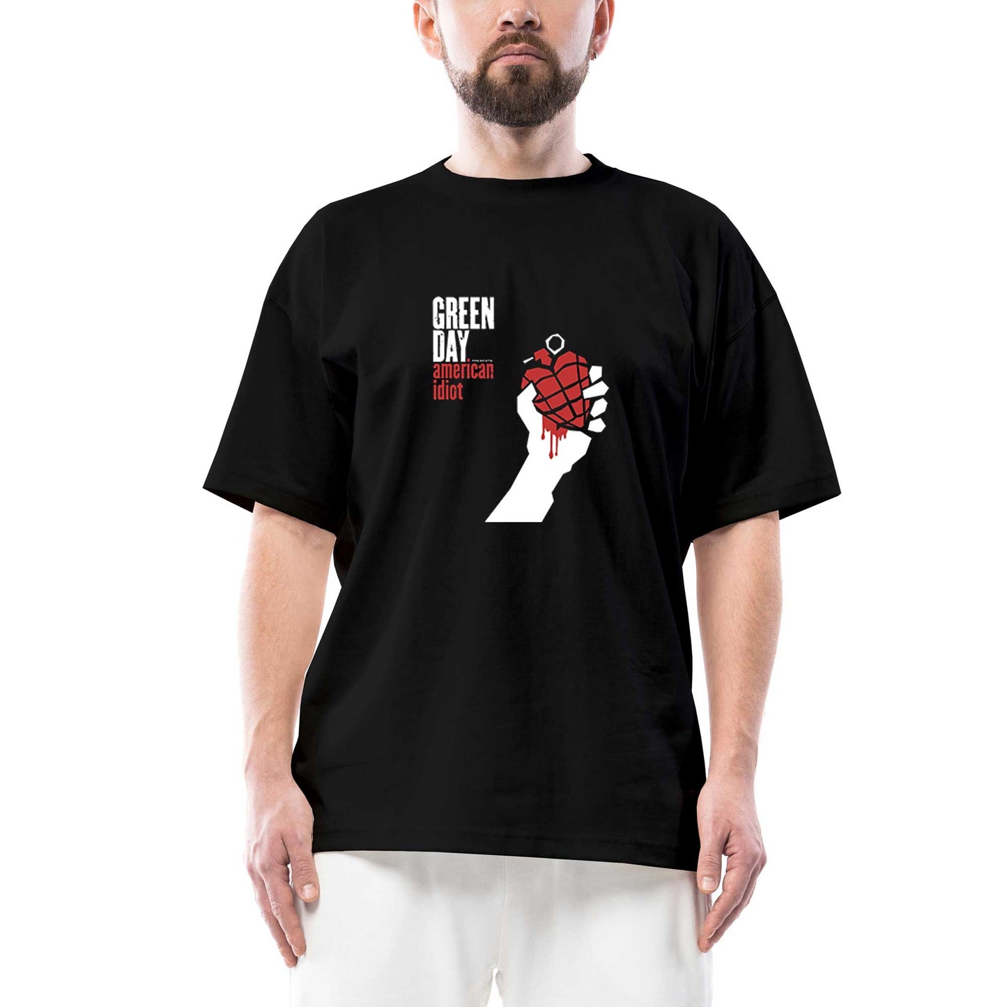 Green Day American Idiot Oversize Siyah Tişört