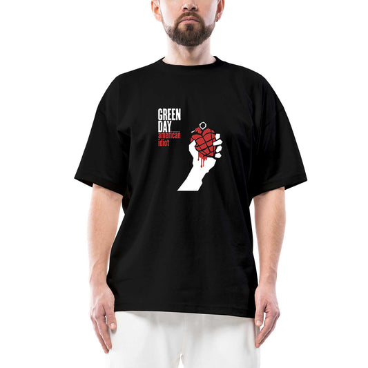 Green Day American Idiot Oversize Siyah Tişört