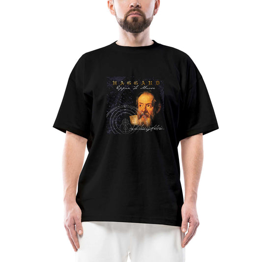 Haggard Eppur Si Muove Oversize Siyah Tişört