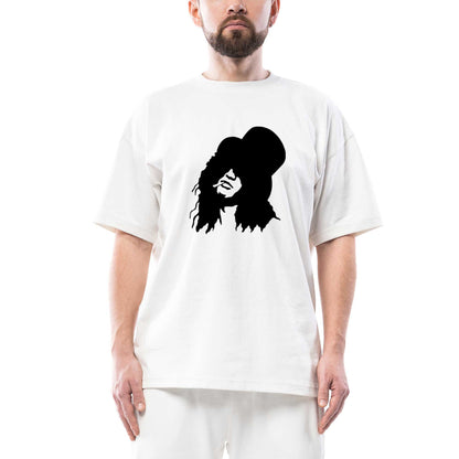 Slash Portre Oversize Beyaz Tişört