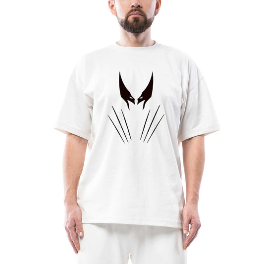 Wolverine X Men Oversize Beyaz Tişört
