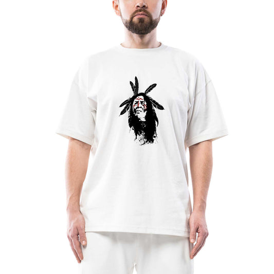 Kızıldereli Warrior Oversize Beyaz Tişört