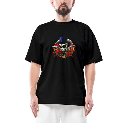Guns N Roses Mr Skull Oversize Siyah Tişört
