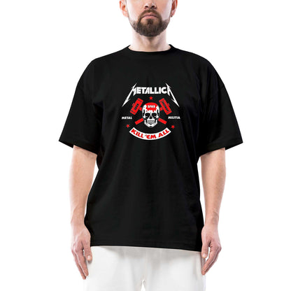 Metallica Kill'em All Oversize Siyah Tişört