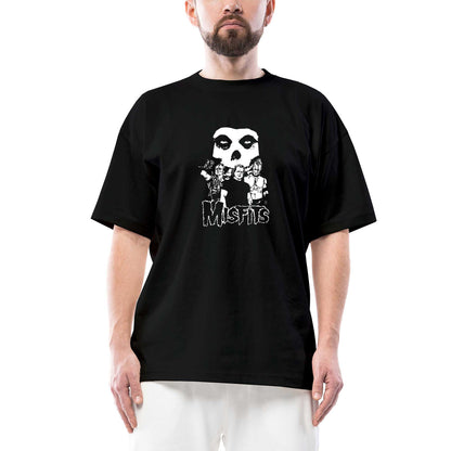 Misfits Grup Logo Oversize Siyah Tişört