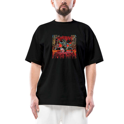 Suffocation Human Wolte Oversize Siyah Tişört