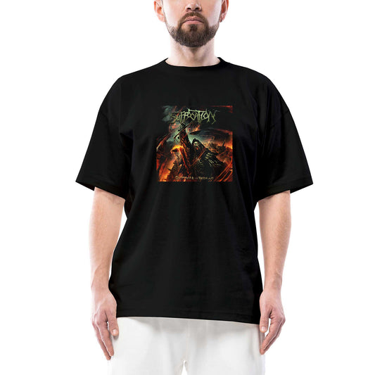 Suffocation Pinnacle Of Bedlam Oversize Siyah Tişört