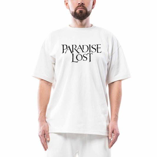 Paradise Lost Oversize Beyaz Tişört
