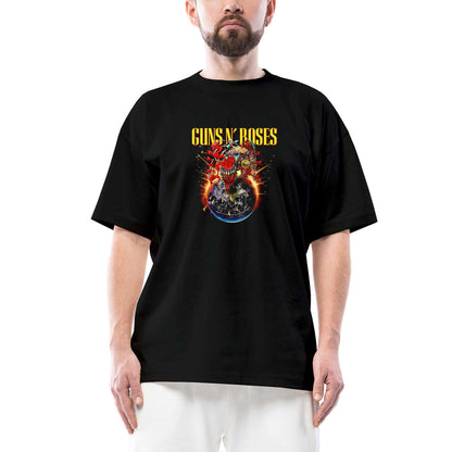 Guns N Roses 2025 Tour Oversize Siyah Tişört