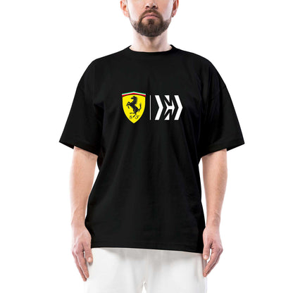 Scuderia Ferrari Mission Oversize Siyah Tişört