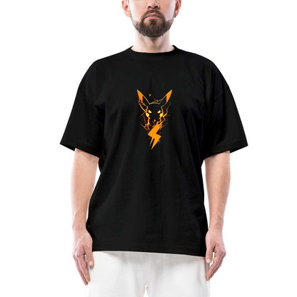 Pikachu Oversize Siyah Tişört