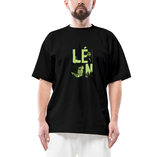 Leon Film Oversize Siyah Tişört