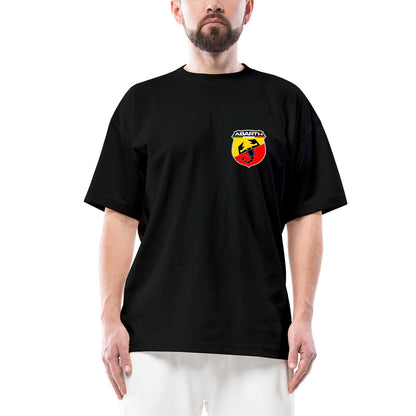 Abarth Logo Oversize Siyah Tişört