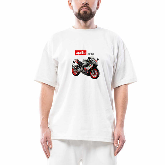 Aprilia Rs660 Oversize Beyaz Tişört