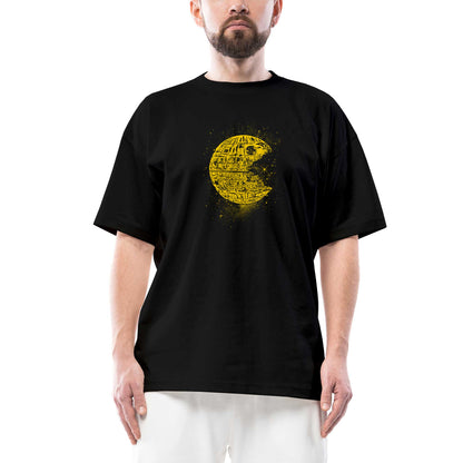 Star Wars Ölüm Yıldızı Oversize Siyah Tişört