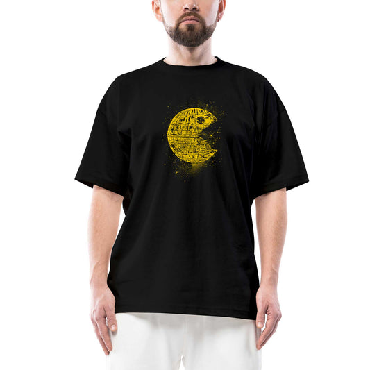 Star Wars Ölüm Yıldızı Oversize Siyah Tişört
