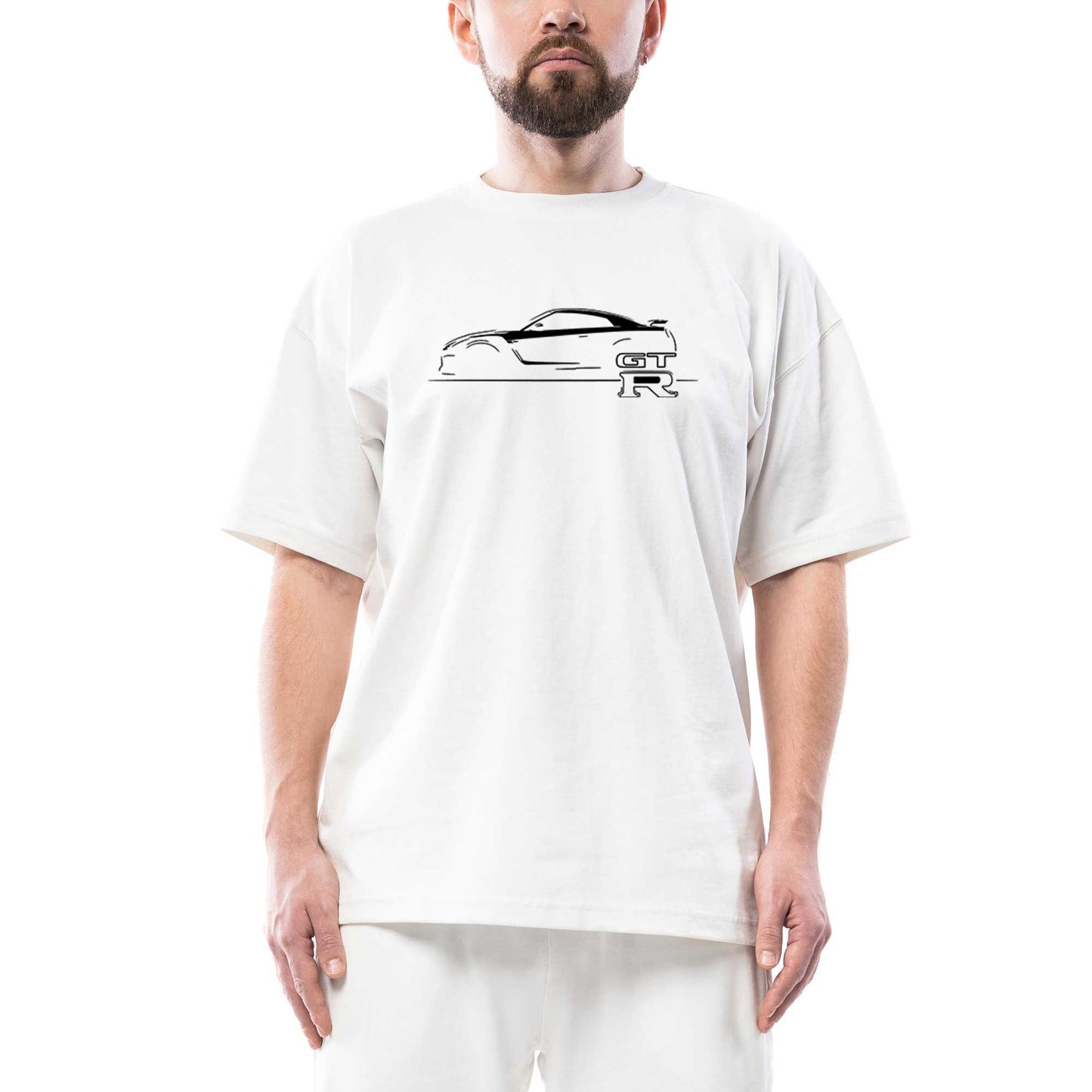 Nissan GTR Oversize Beyaz Tişört