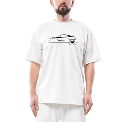 Nissan GTR Oversize Beyaz Tişört