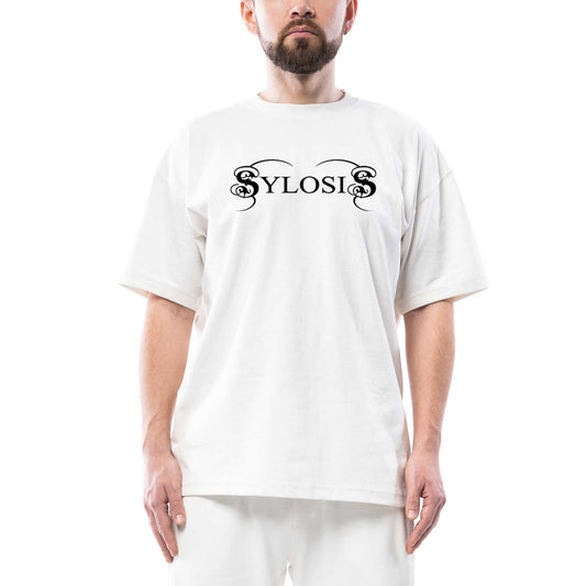 Sylosis Logo Oversize Beyaz Tişört