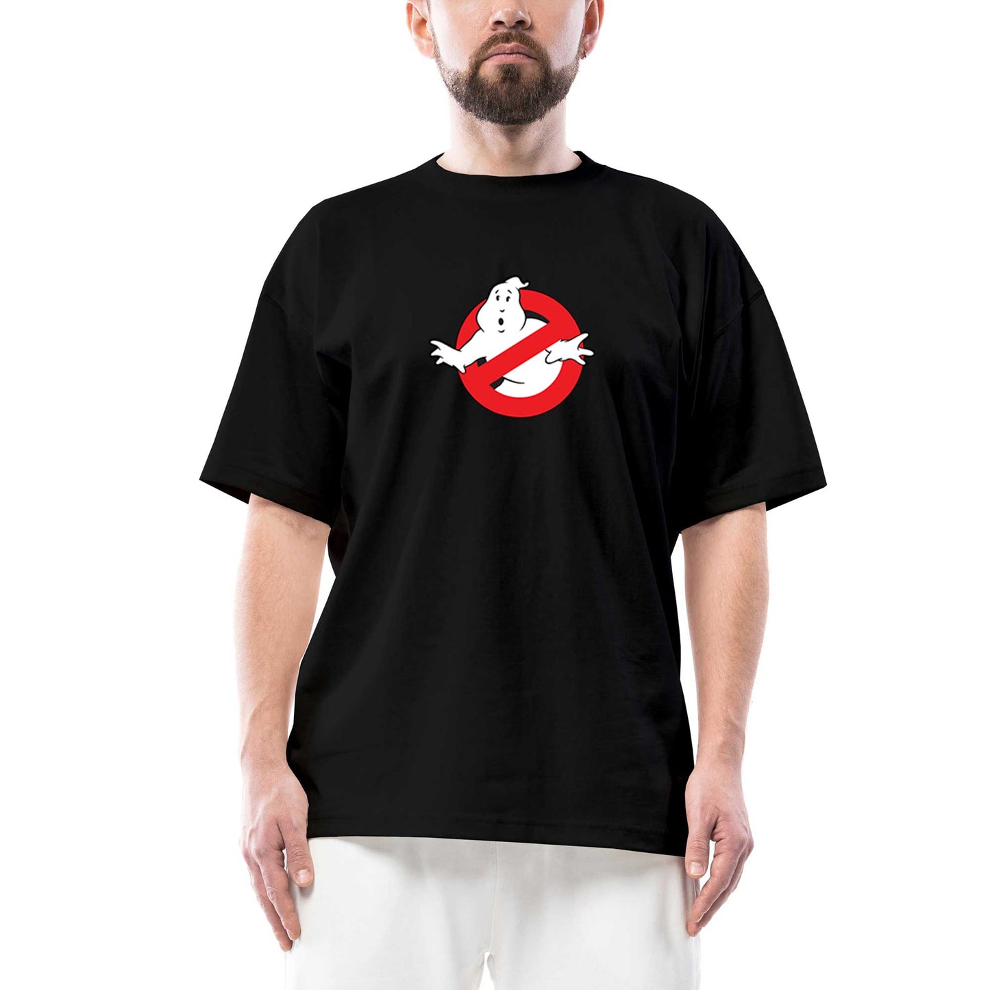 Ghostbusters Light Oversize Siyah Tişört
