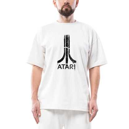 Atari Splash Oversize Beyaz Tişört