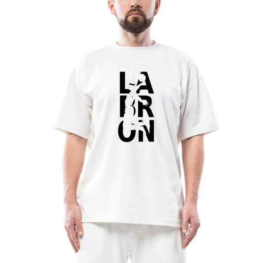 Lebron James Lakers Oversize Beyaz Tişört