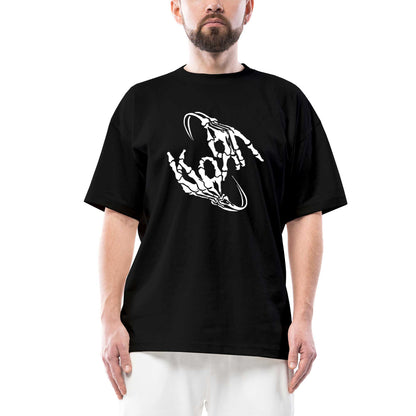 Korn Bone Hand Oversize Siyah Tişört