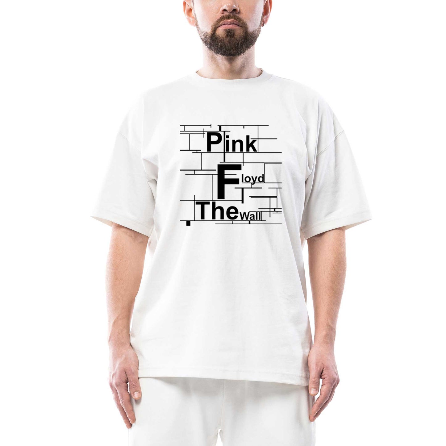 Pink Floyd The Wall 2 Oversize Beyaz Tişört