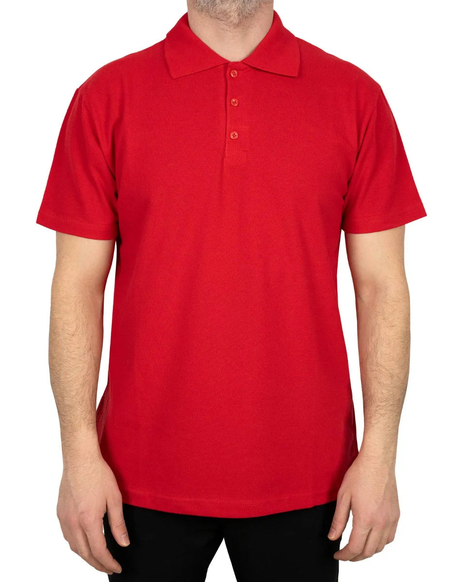 Polo Yaka Tişört Kırmızı Renk